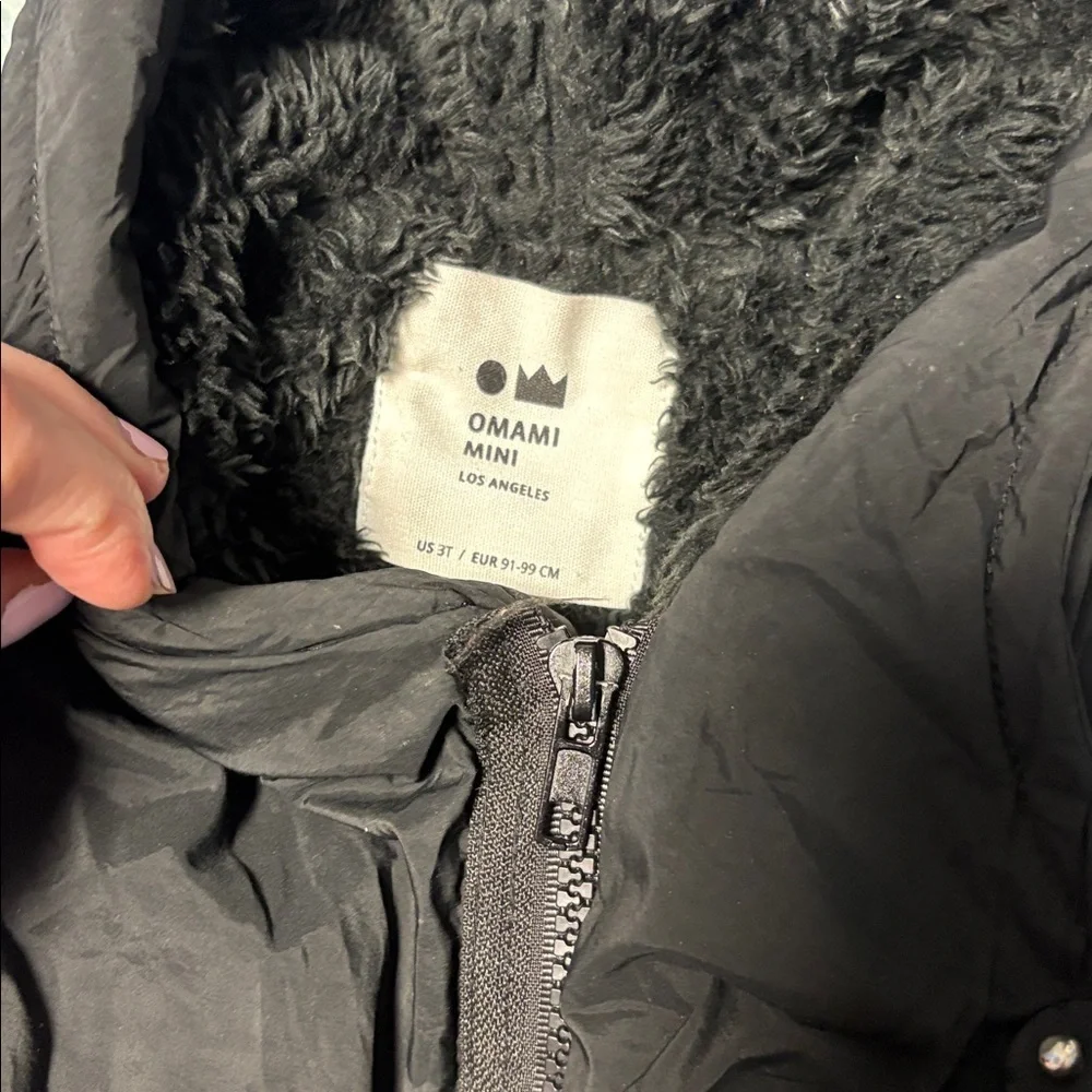 OMAMIMINI Puffer Coat, Black
